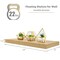 Sorbus Floating Shelves 3 Pack, 24-Inch Wall Mounted Shelves for Wall Decor and Storage with Invisible Brackets